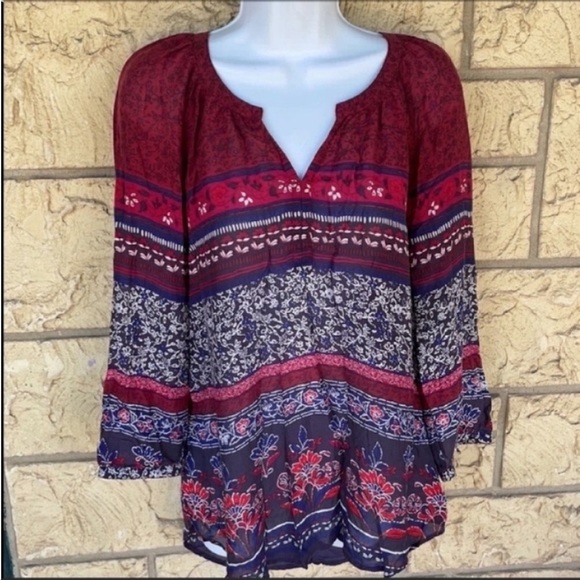 Beach Lunch lounge Tunic Top Light Thin Boho Small loose fit - Picture 1 of 10